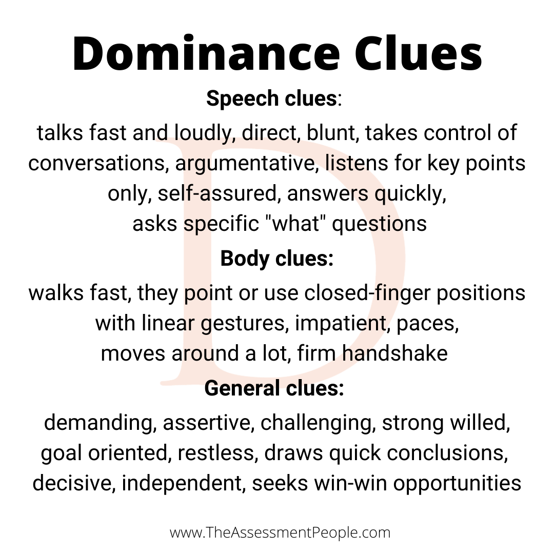 Dominance Observable Clues