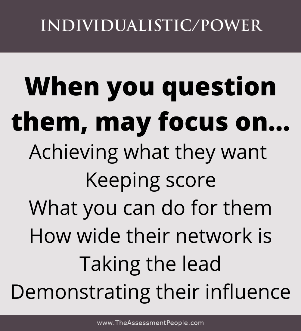 Individualistic Motivator Questioned