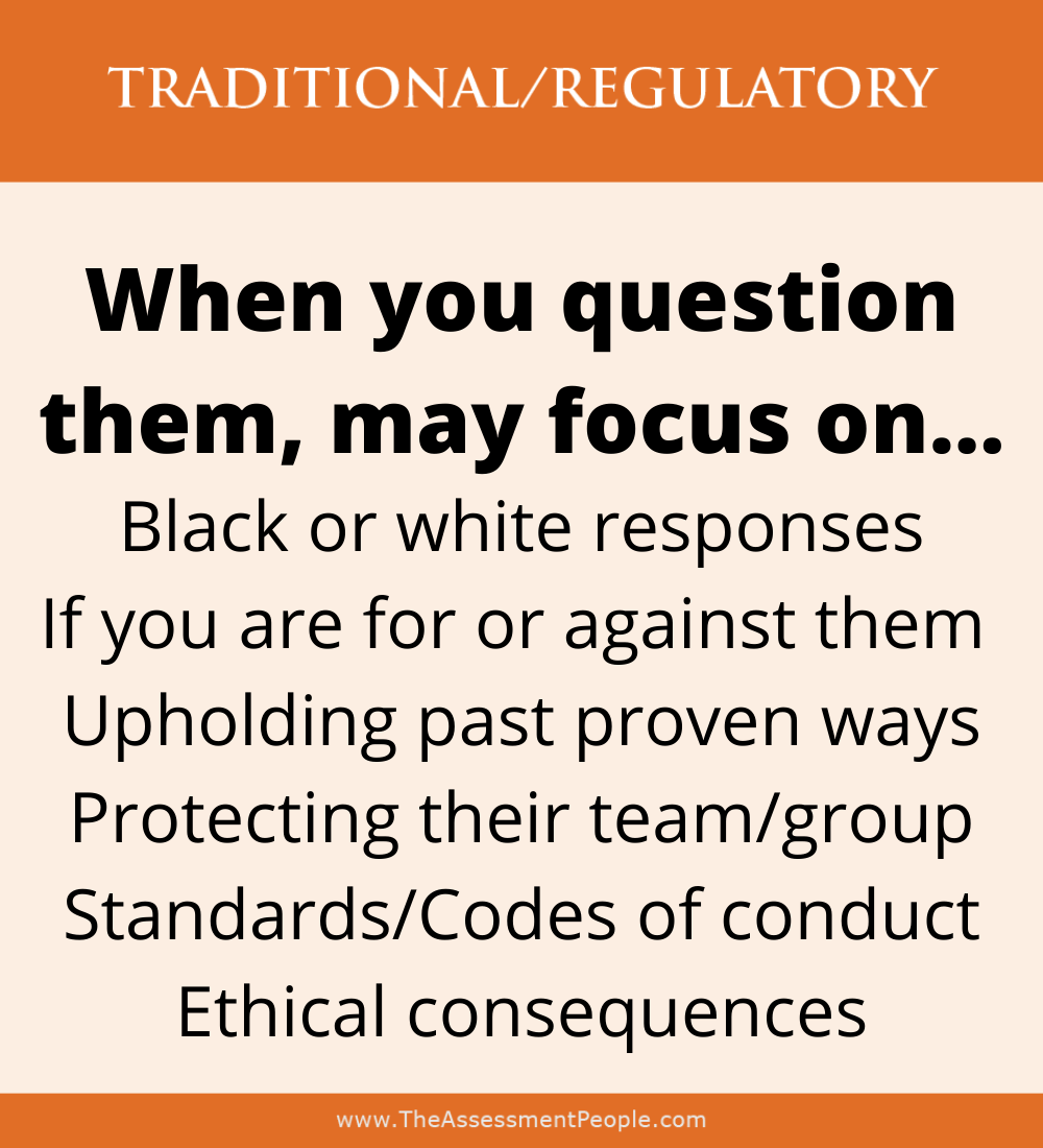 040TraditionalRegulatory Question Traditional Motivators Question
