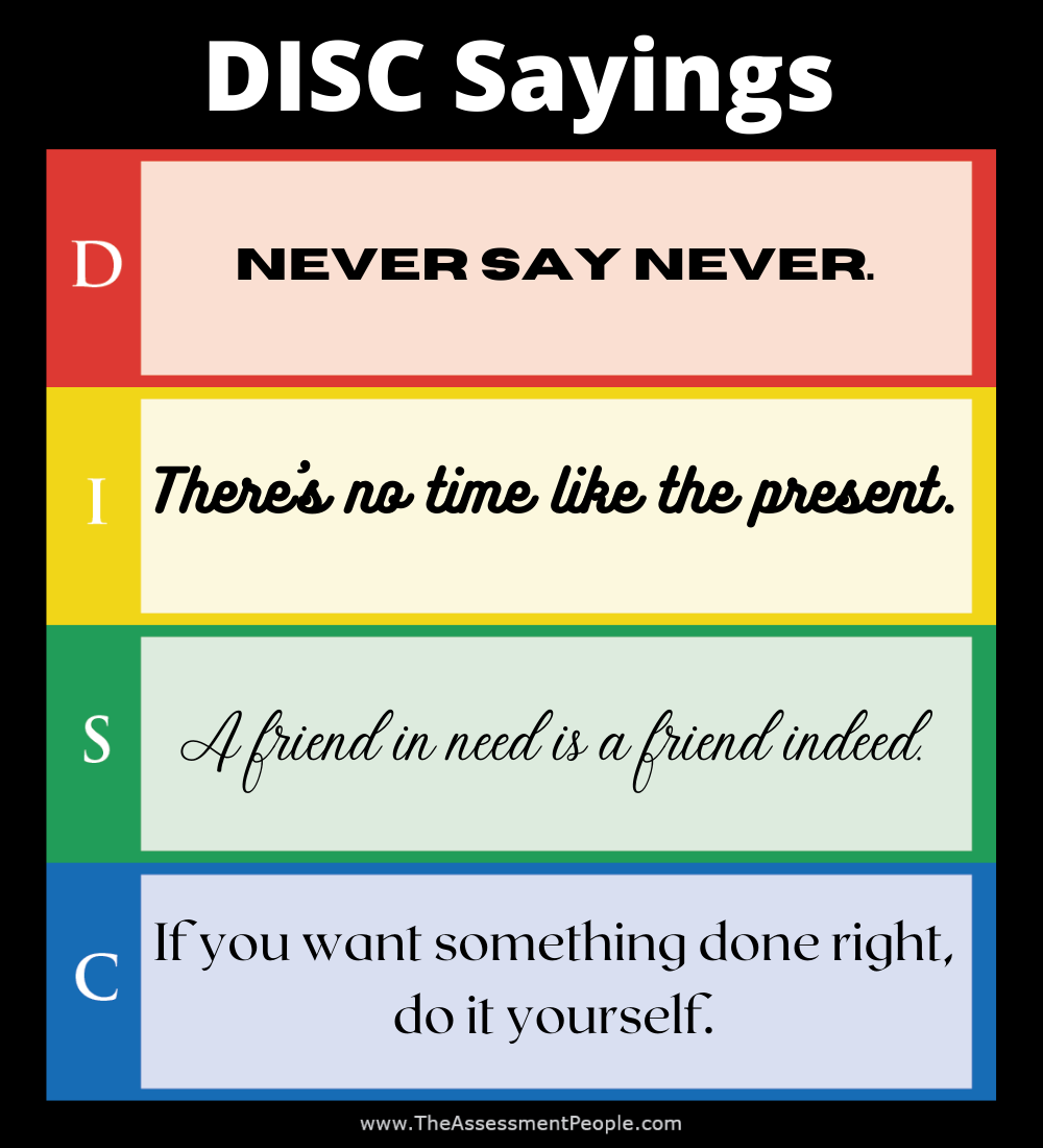 DISC Sayings