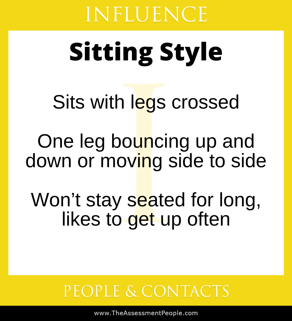 DISC Influence Sitting Style