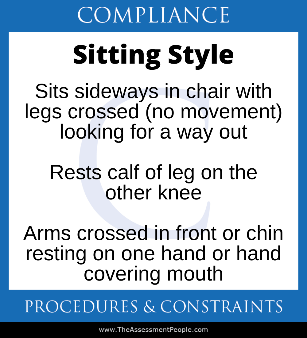 DISC Compliance Sitting Style