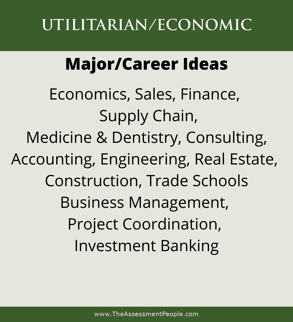 Motivators Utilitarian Careers