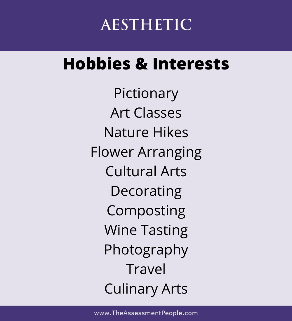 Aesthetic Motivator Interests