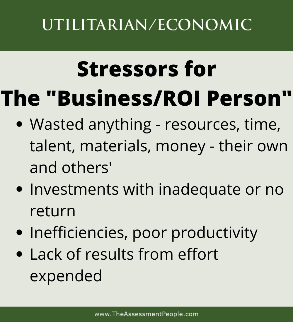 Utilitarian Motivator Stressors